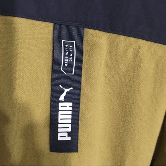 Puma Green & Black Color Block Sweater Hoodie Size XXL - Picture 10 of 14